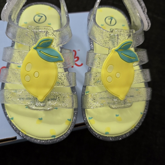 Cat & Jack Kids Lemon Sandals - Yellow and Clear - Picture 2 of 9
